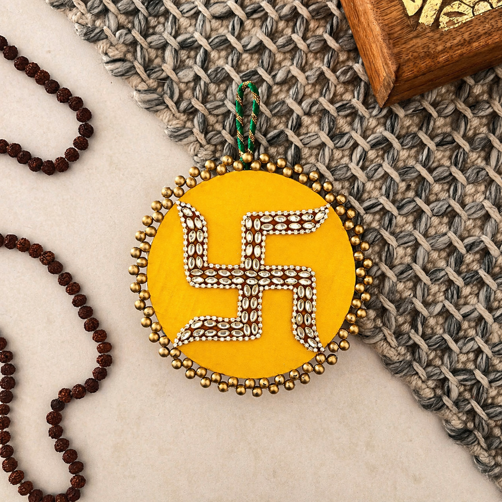 Swastik Door Hanging Yellow