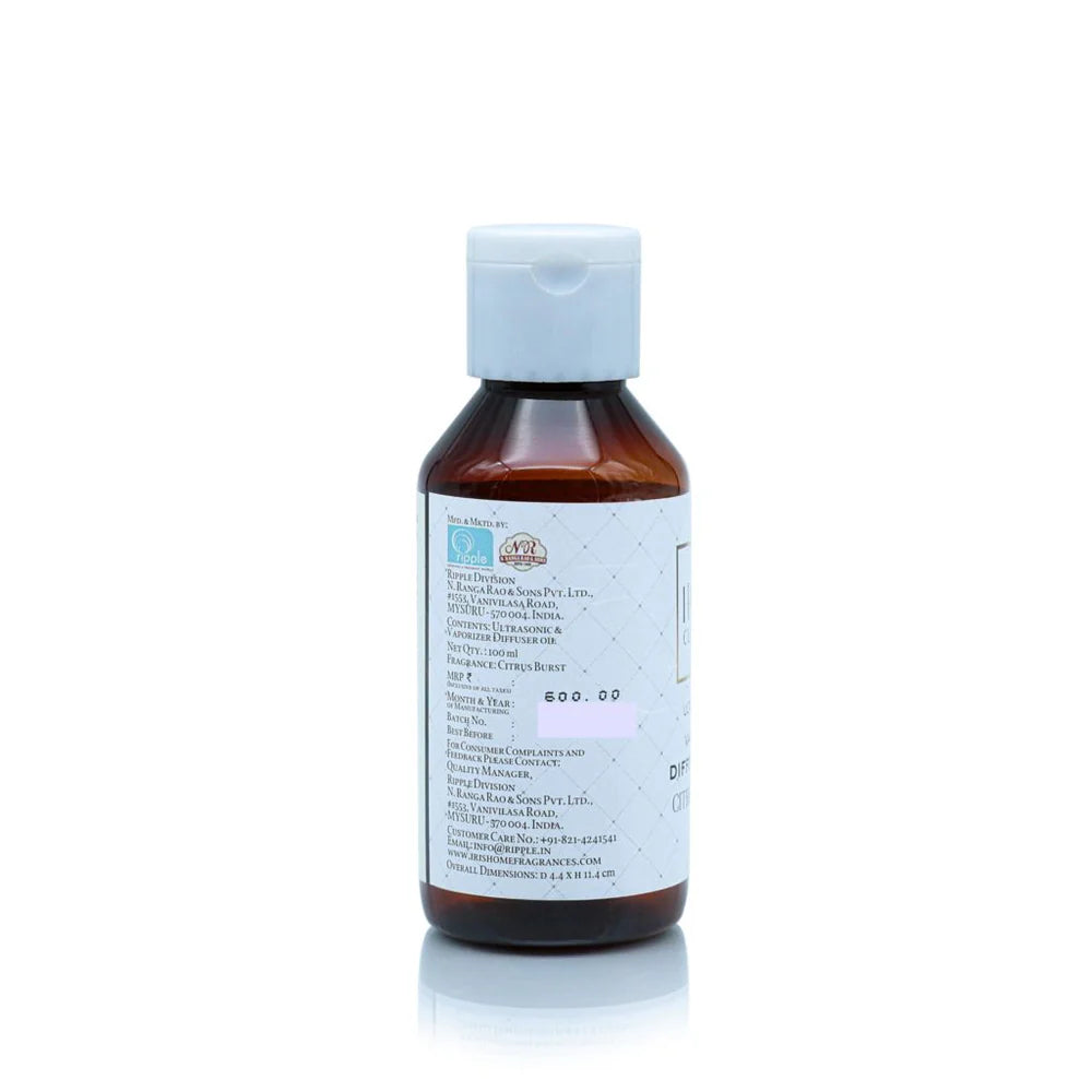 IRIS Celeste CITRUS BURST Ultrasonic & Vaporizer Diffuser Oil (100ml)