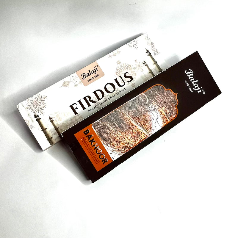 Combo of 2 Balaji Firdous & Bakhoor Incense Sticks (50 gms*2= 100 gms)