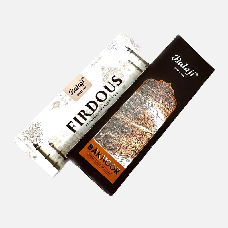 Combo of 2 Balaji Firdous & Bakhoor Incense Sticks (50 gms*2= 100 gms)