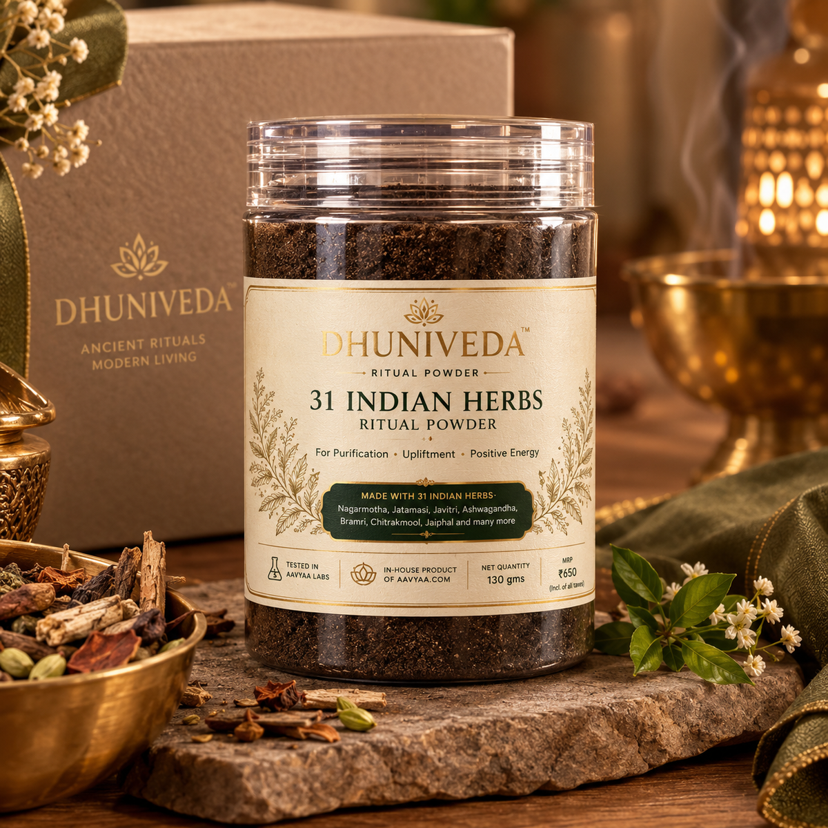 Dhuniveda Ritual Powder- Instant hawan Premix (Dhuni Powder) 300gms