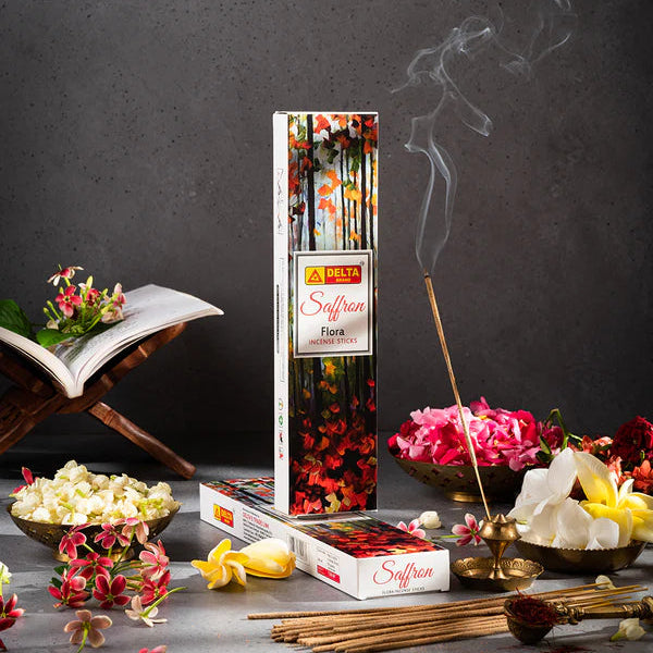 Delta Saffron Flora Premium Incense Stick (50gms)