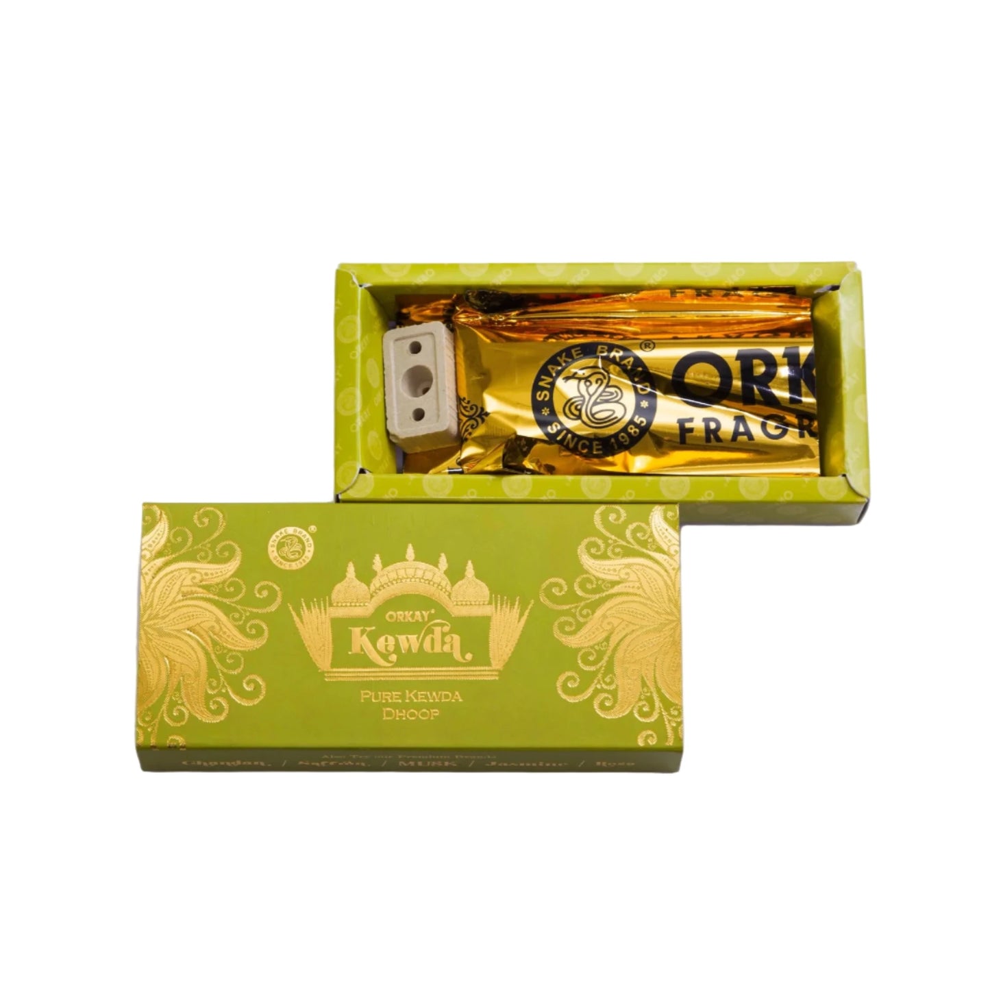 Orkay Fragrances Pure KEWDA Dry Dhoop Sticks (10 sticks)