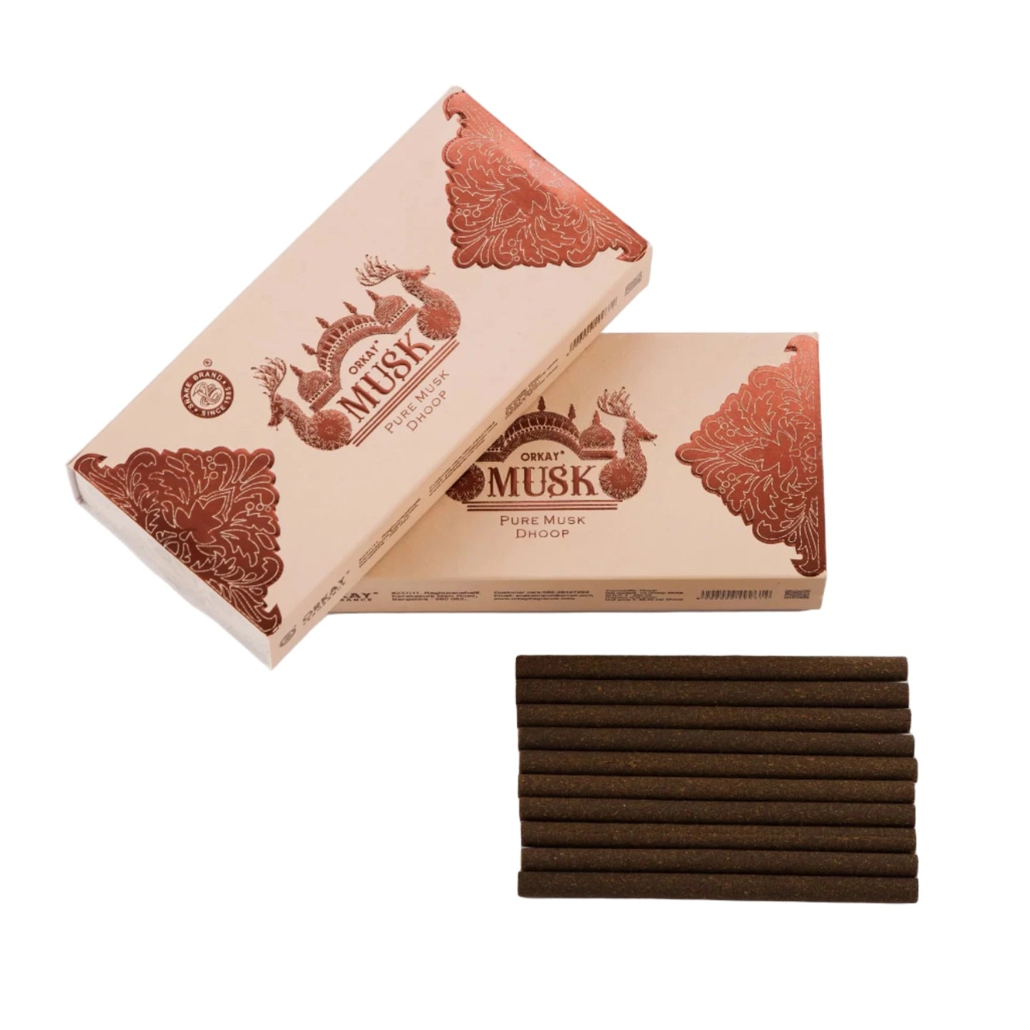 Orkay Fragrances Pure MUSK Dry Dhoop Sticks (10 sticks)