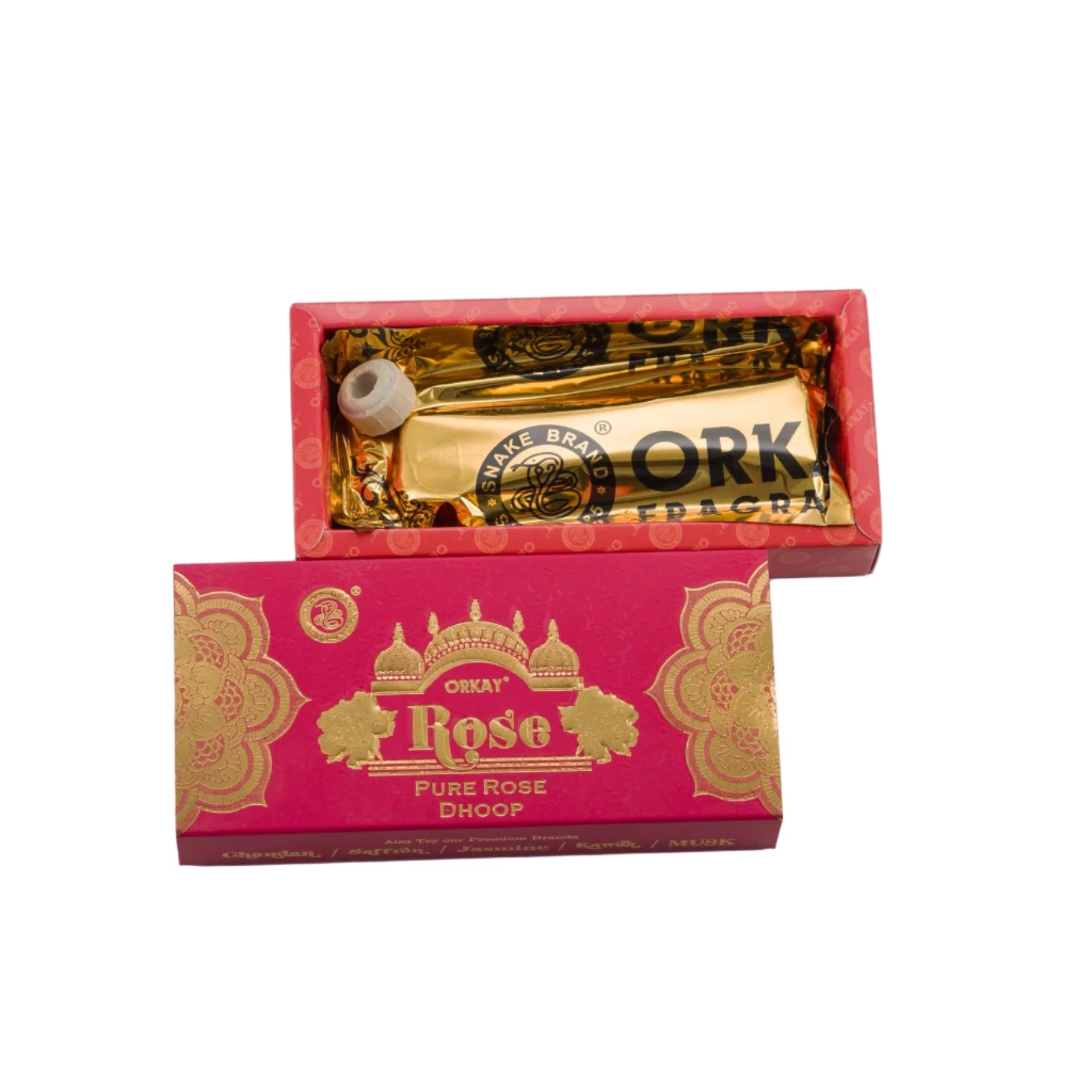 Orkay Fragrances Pure ROSE Dry Dhoop Sticks (10 sticks)