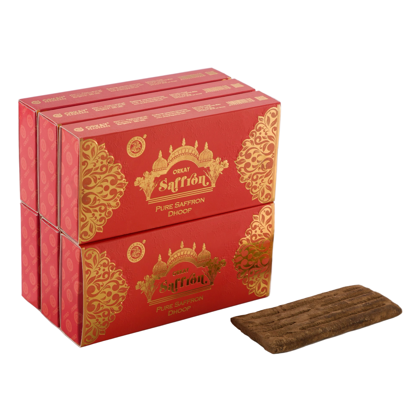 Orkay Fragrances Pure SAFFRON Dry Dhoop Sticks (10 sticks)