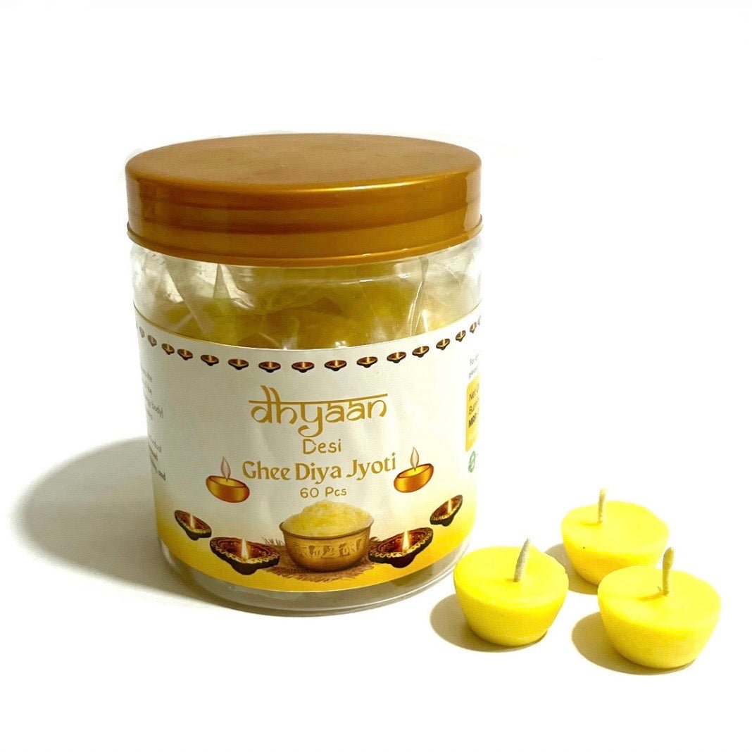 Dhyaan Pure Ghee Diya Jyot (60 pcs) aavyaa