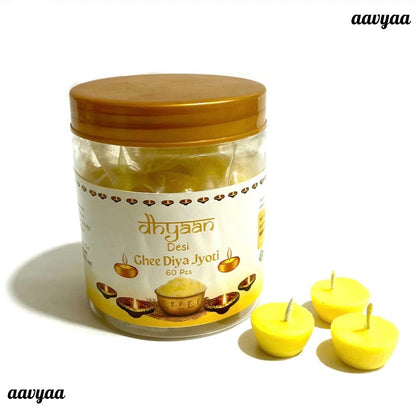 Dhyaan Pure Ghee Diya Jyot (60 pcs)