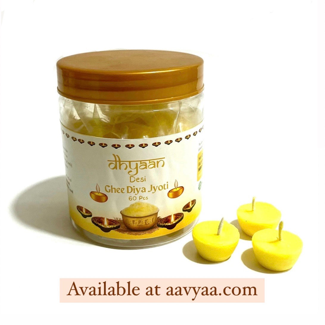 Dhyaan Pure Ghee Diya Jyot (60 pcs)