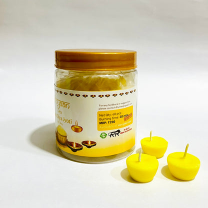 Dhyaan Pure Ghee Diya Jyot (60 pcs)