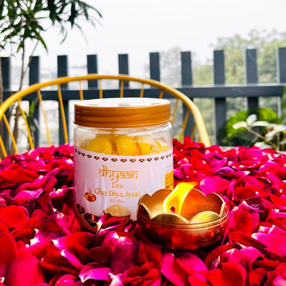 Dhyaan Pure Ghee Diya Jyot (60 pcs)