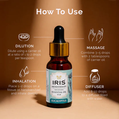 Iris Aromatherapy EUCALYPTUS Essential oil (15ml)