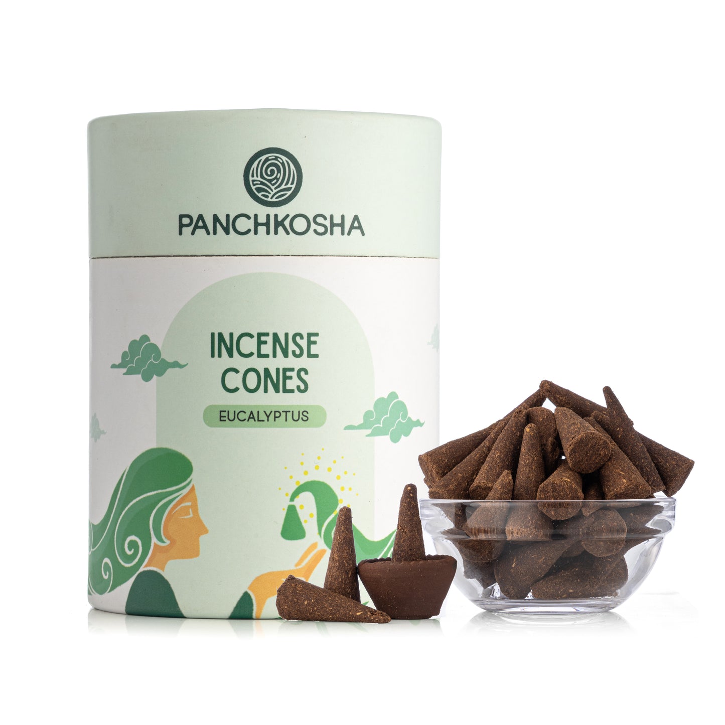 Panchkosha EUCALYPTUS Incense Cones (51 units)