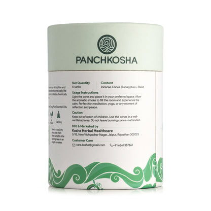 Panchkosha EUCALYPTUS Incense Cones (51 units)