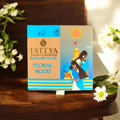 TATTVA Floralwood Dhoop Cones (40 Sticks)