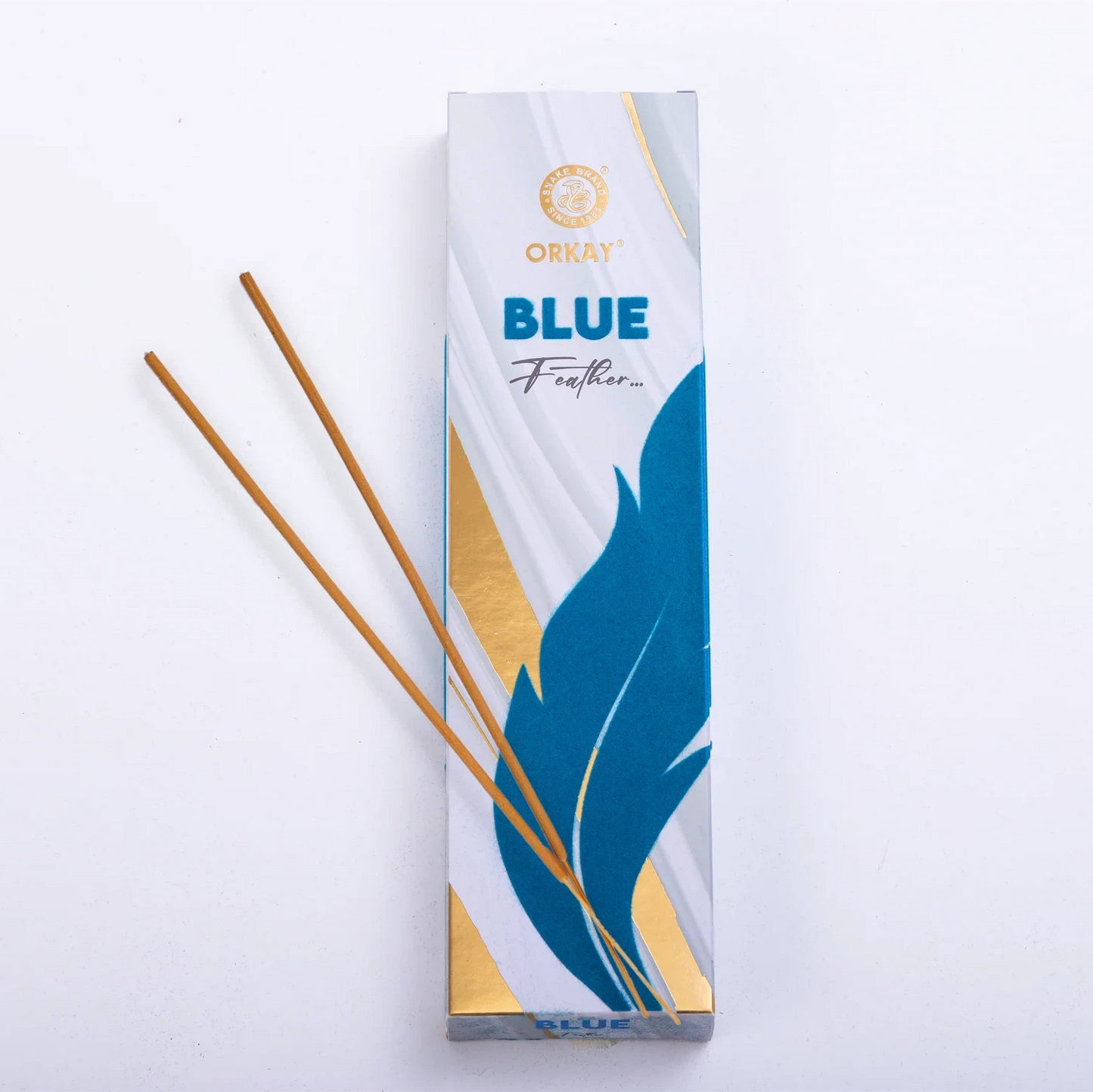 Orkay Fragrance Feather BLUE Incense Sticks (100gms)