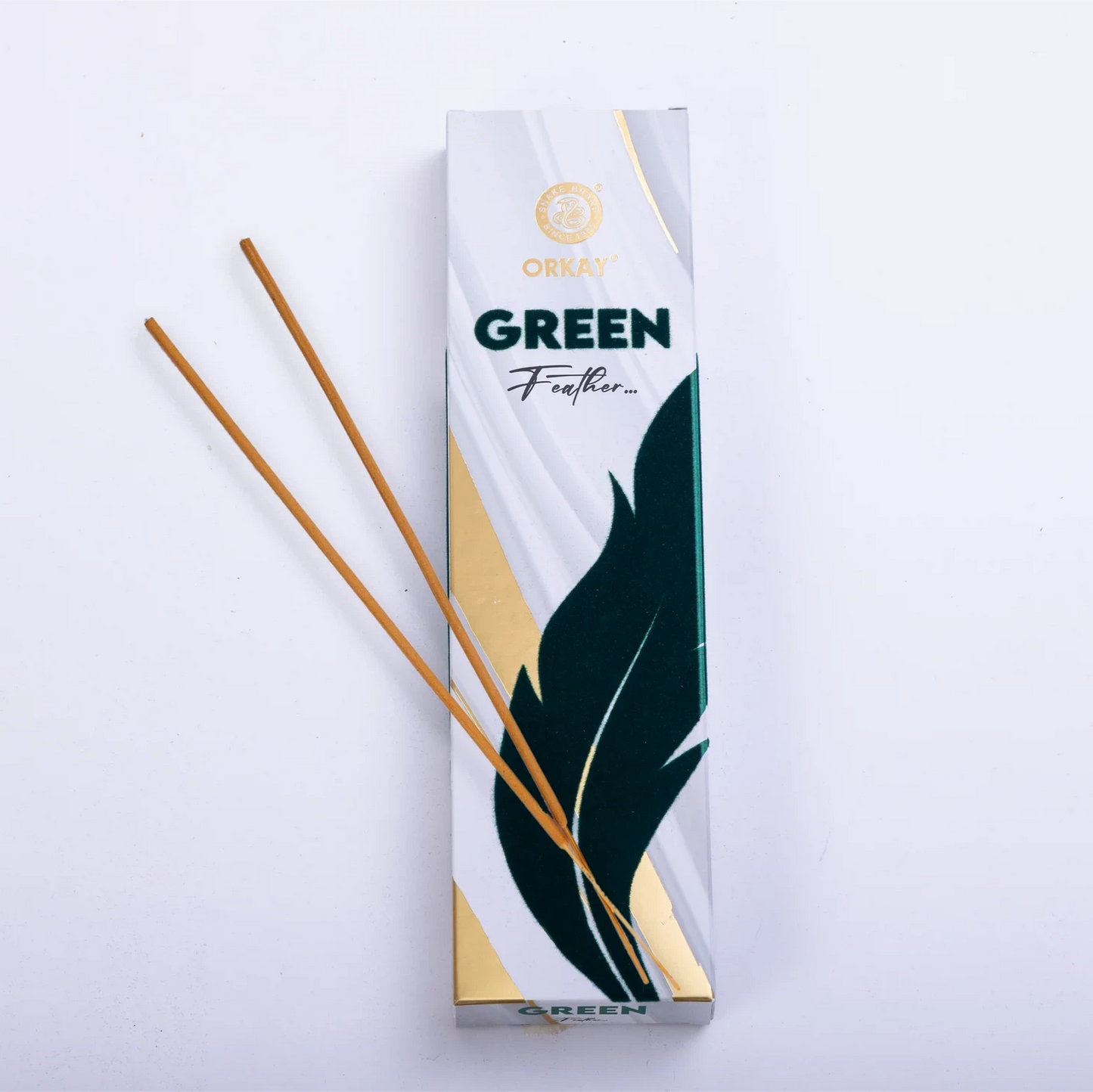 Orkay Fragrance Feather GREEN Incense Sticks (100gms)