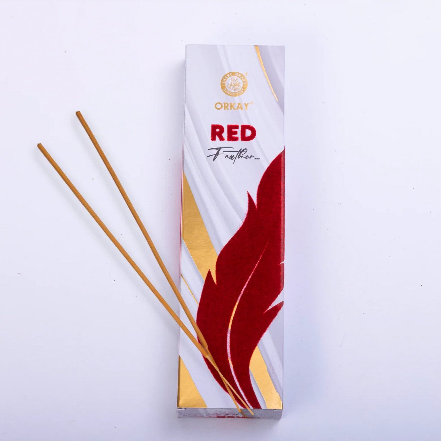 Orkay Fragrance Feather RED Incense Sticks (100gms)