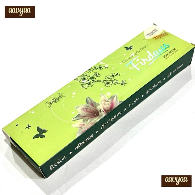 Flourish Fragrance FIRDOUS Premium Natural Incense Sticks (50 gms)