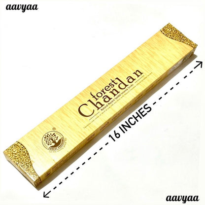 Forest CHANDAN Natural Mysore Sandal Incense Sticks 15 Inches (5 sticks)