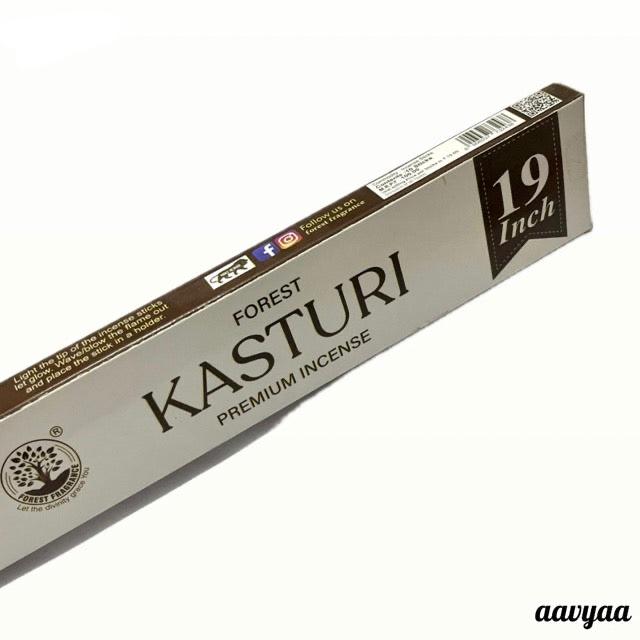 Forest KASTURI Premium Incense Sticks 19 Inch (10 sticks)