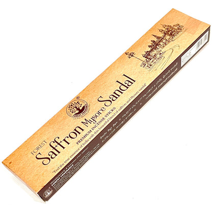 Forest SAFFRON MYSORE SANDAL Premium Incense Sticks (50 gms)