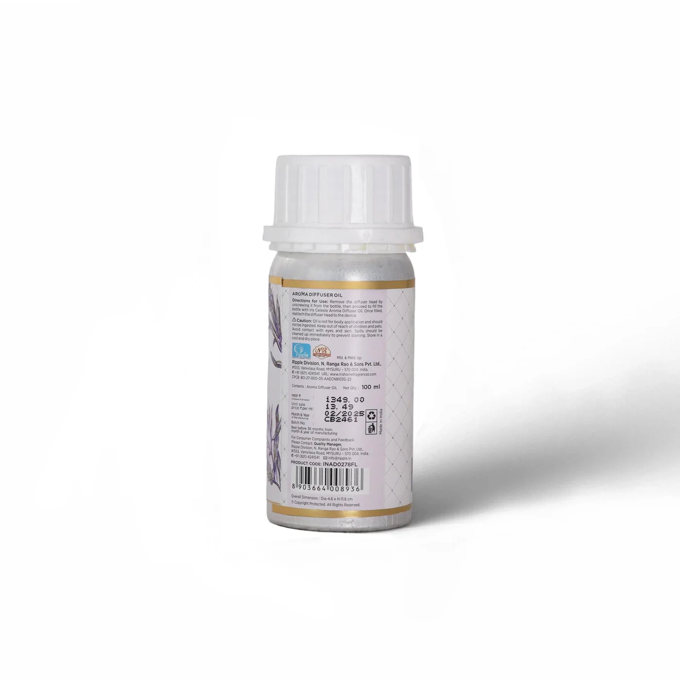 IRIS Celeste French Lavender Aroma Diffuser Oil 100ml