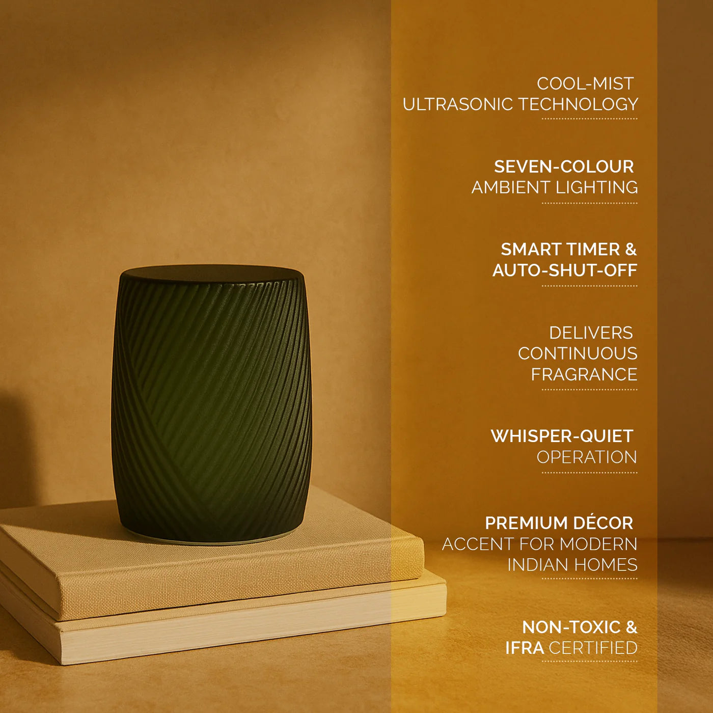 IRIS Celeste Ultrasonic Aroma Diffuser (Green)