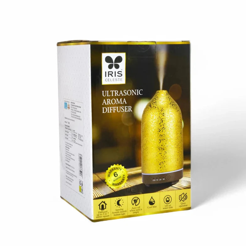 IRIS Celeste Ultrasonic Aroma Diffuser (GOLDEN)