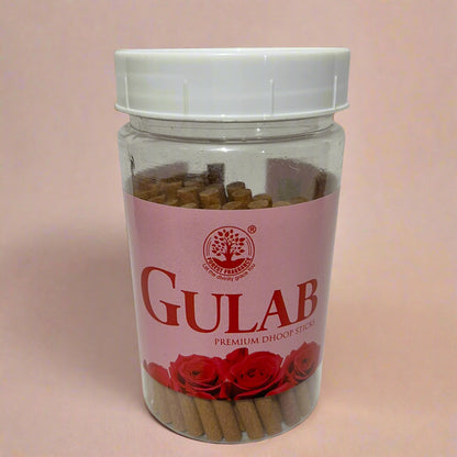 Forest Fragrance GULAB Premium Dhoop Sticks Jar (90 gm)