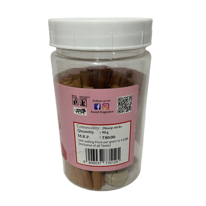 Forest Fragrance GULAB Premium Dhoop Sticks Jar (90 gm)