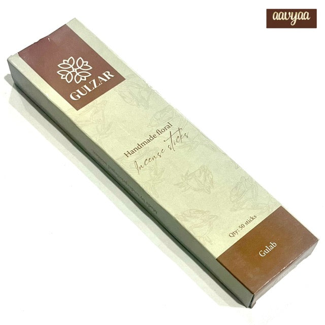 Gulzar Handmade floral GULAB Incense Sticks ( 50 pcs)