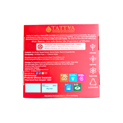 Tattva Aromas Cow Dung Sambrani Havan Cups