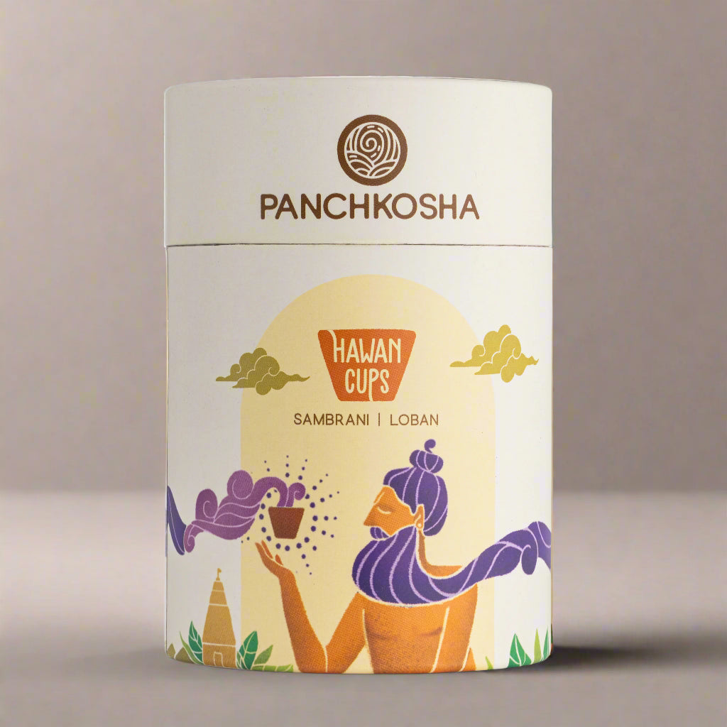 Panchkosha SAMBRANI LOBAN Hawan Cups (21 Hawan cups)