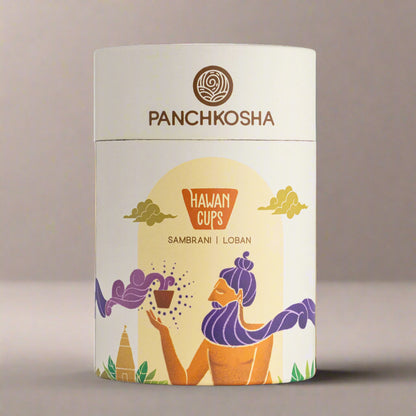 Panchkosha SAMBRANI LOBAN Hawan Cups (21 Hawan cups)