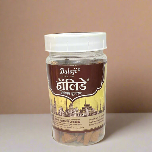 Balaji HOLIDAY Premium  Dhoop Cones Jar ( 110 gm )