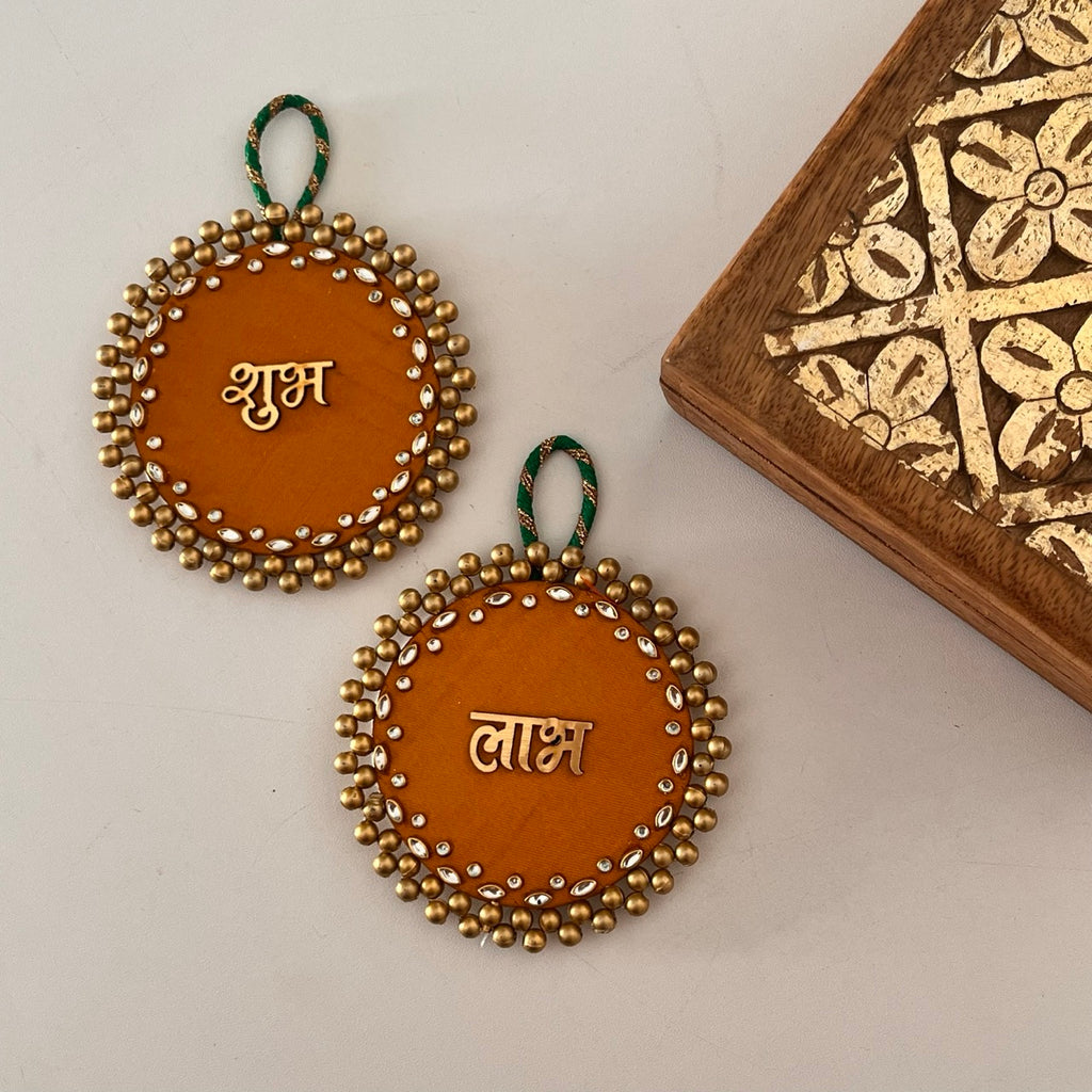 Shubh Labh Door Hangings (Yellow)