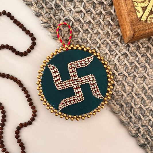 Swastik Door Hanging GREEN