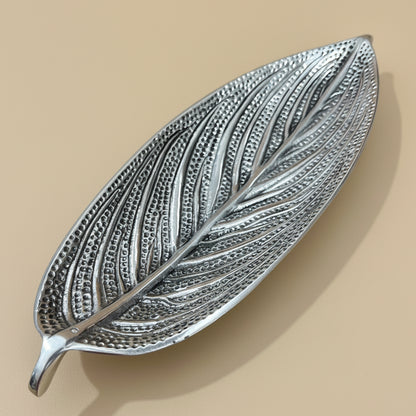 Incense holder - Steel leaf