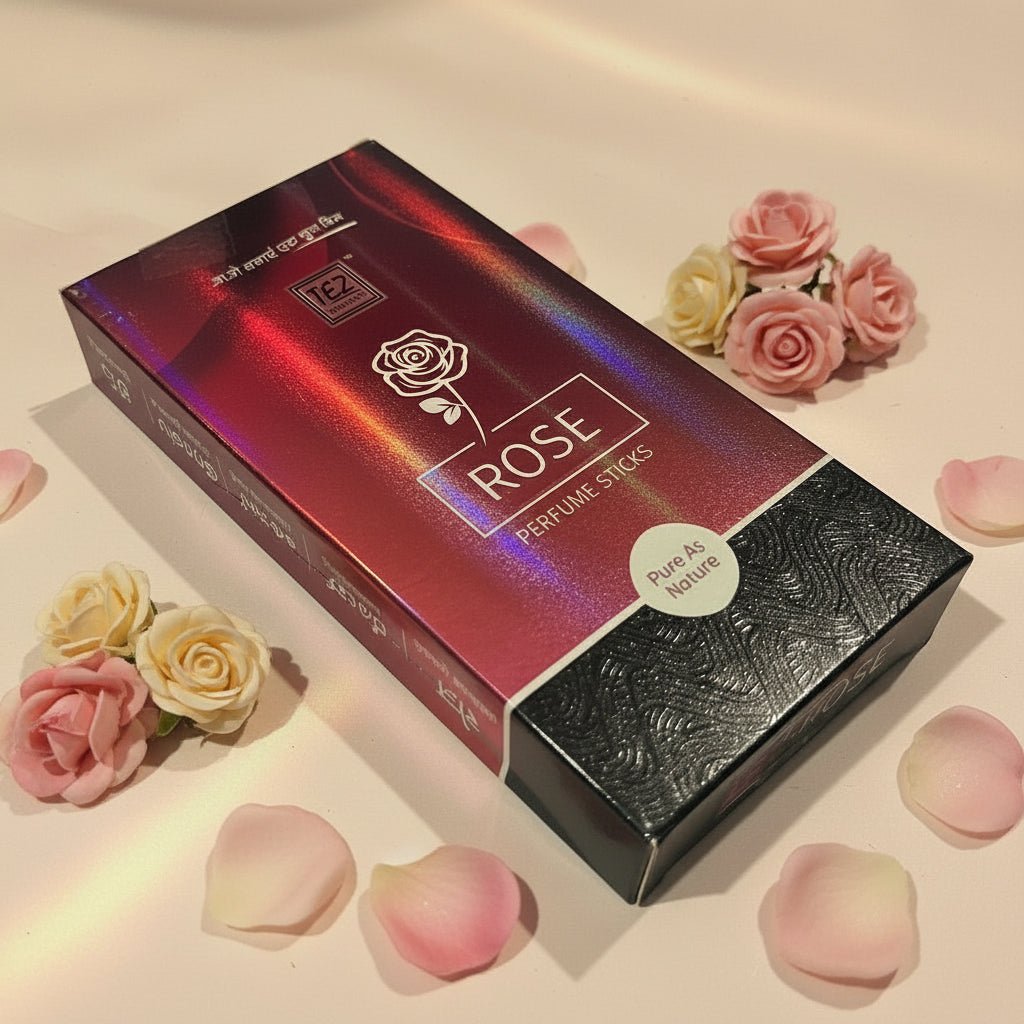 Tez Agarbatti Rose Perfume Sticks (100 gm)
