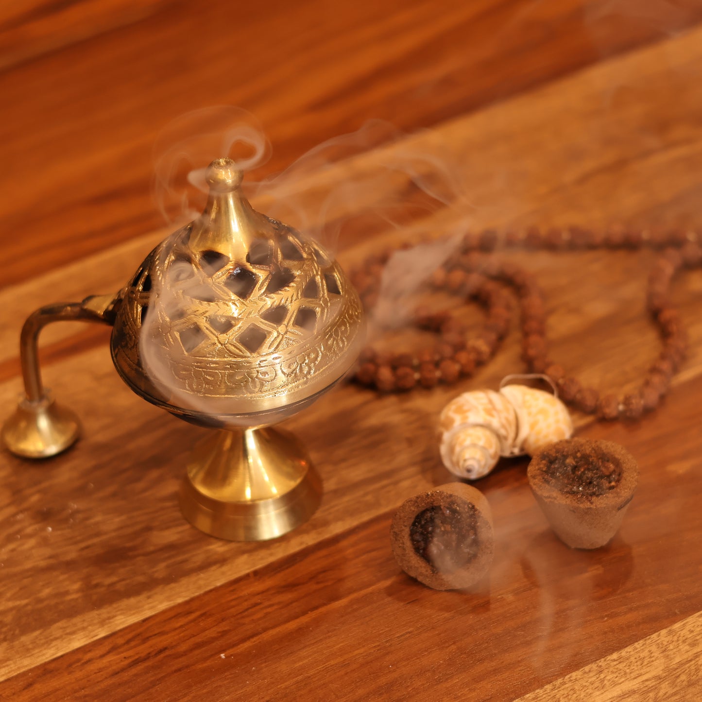 Brass Dhuni for Havan cup with handle