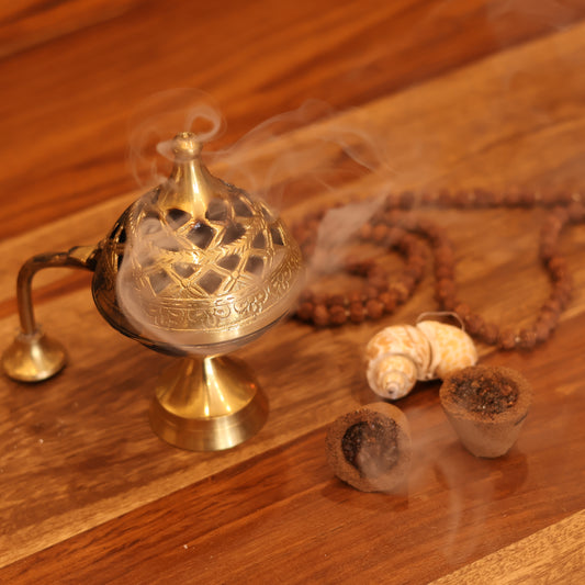 Brass Dhuni for Havan cup with handle