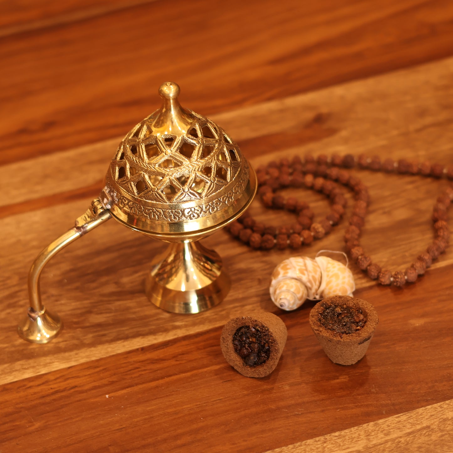 Brass Dhuni for Havan cup with handle