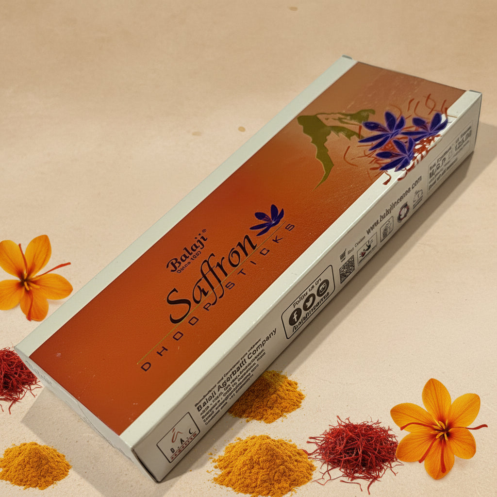 Balaji SAFFRON Dhoop Sticks (10 sticks)