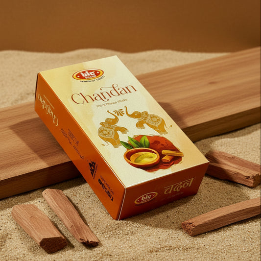 BIC CHANDAN Thick Dhoop Sticks (10 Sticks)