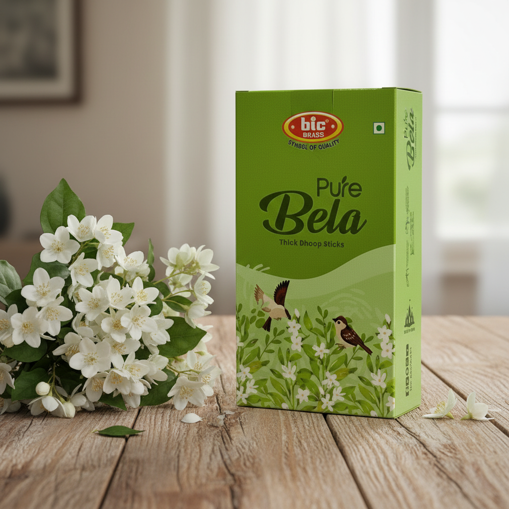 BIC PURE BELA Thick Dhoop Sticks (10 Sticks)