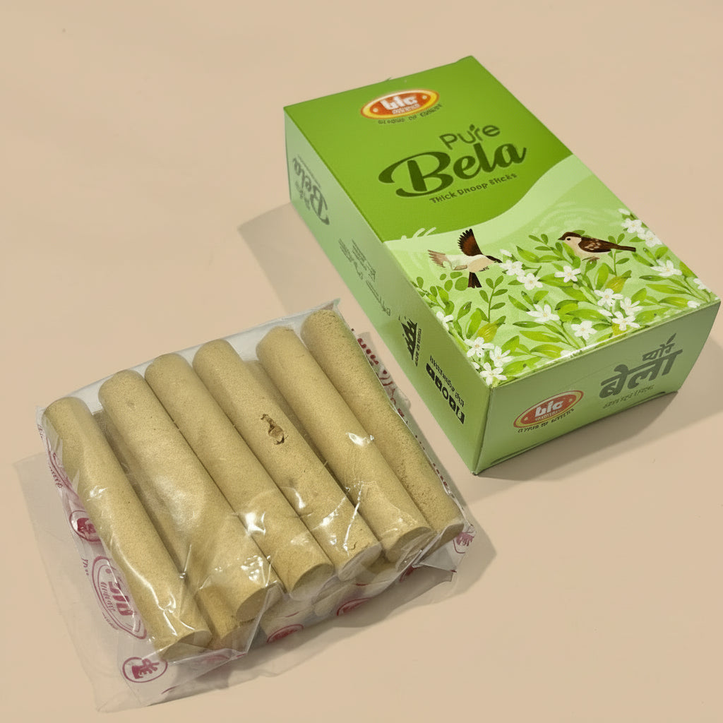 BIC PURE BELA Thick Dhoop Sticks (10 Sticks)