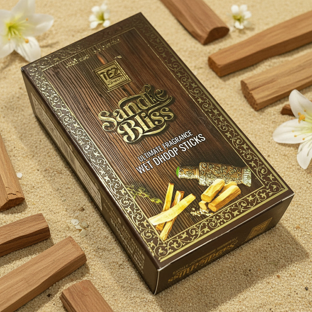 Tez SANDLE BLISS Premium Wet Dhoop Sticks (10 Sticks)