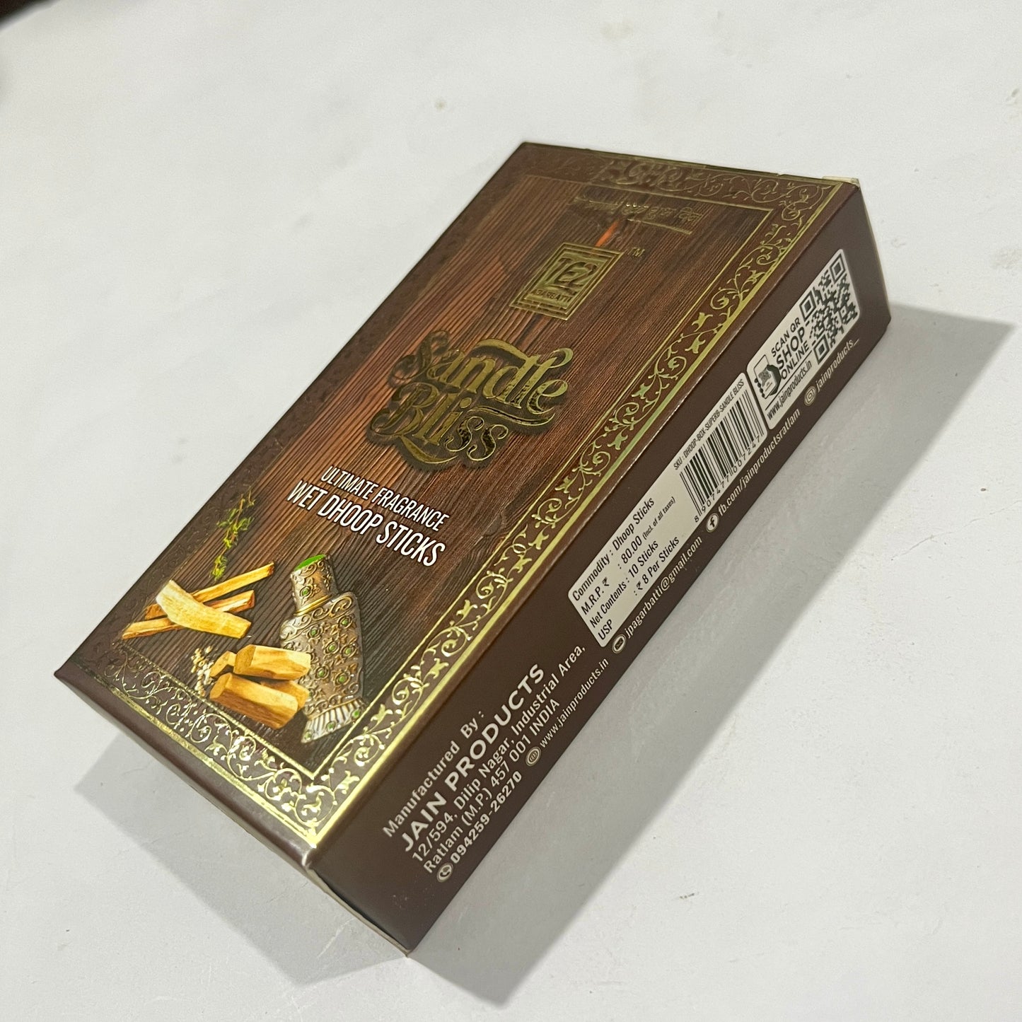 Tez SANDLE BLISS Premium Wet Dhoop Sticks (10 Sticks)