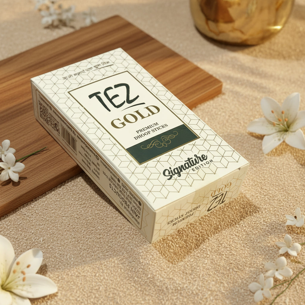 Tez GOLD Premium Wet Dhoop Sticks (10 Sticks)